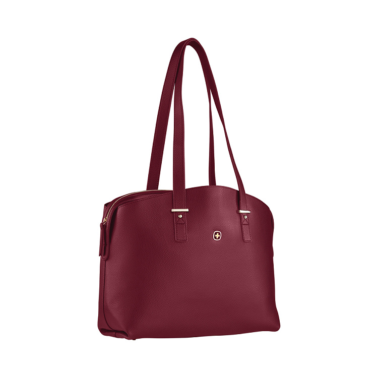 Сумка женская WENGER RosaElli с карманом для ноутбука 14", красная, полиэстер, 37 x29x19 см