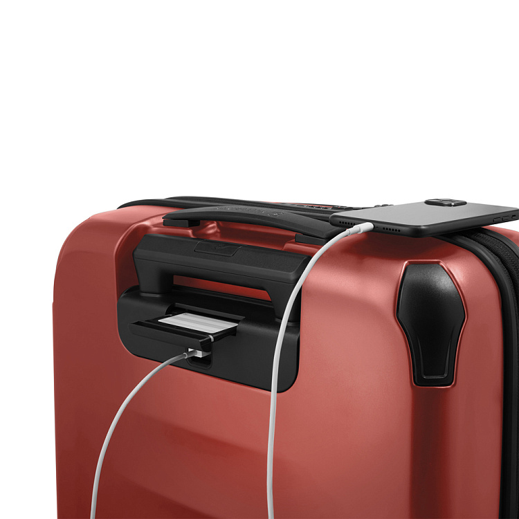 Чемодан VICTORINOX Spectra™ 3.0 Global Carry-On, красный, поликарбонат Sorplas™, 40x20x55 см, 39 л