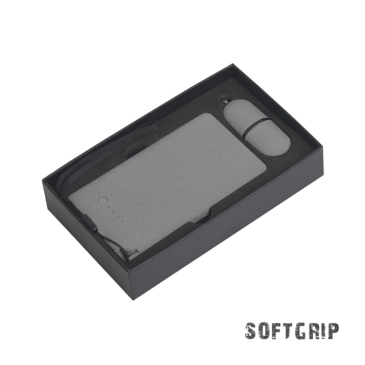 Подарочный набор "Камень" с покрытием soft grip на 2 предмета