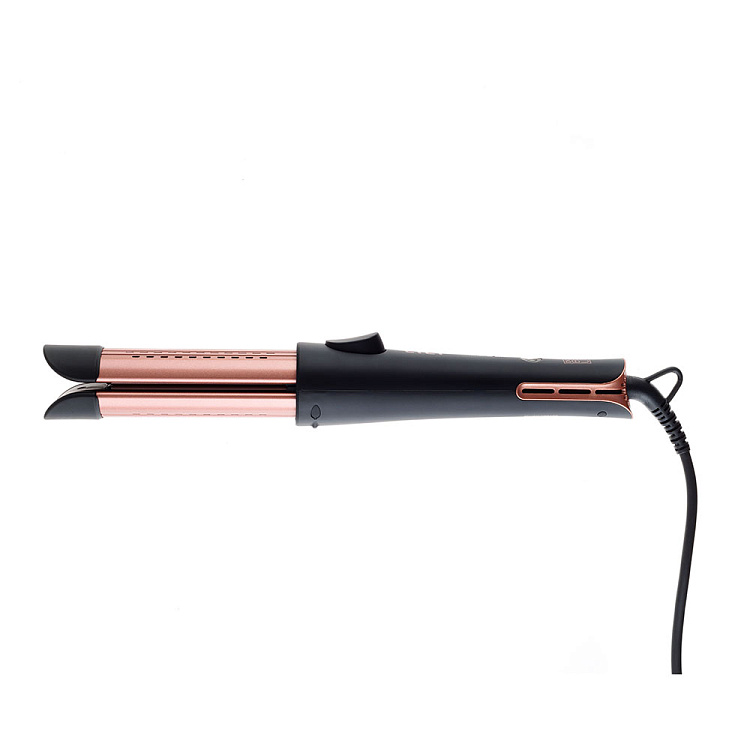 Щипцы-плойка 2-в-1 для волос DEWAL BEAUTY Lily, 23х95 мм, чёрные