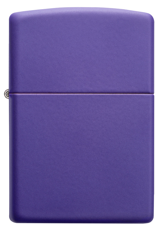 Зажигалка ZIPPO Classic с покрытием Purple Matte, латунь/сталь, фиолетовая, матовая, 38x13x57 мм