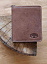 Бумажник KLONDIKE «Finn», натуральная кожа в коричневом цвете, 10 х 11,5 см