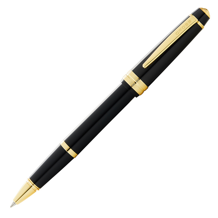 Ручка-роллер Cross Bailey Light Polished Black Resin and Gold Tone