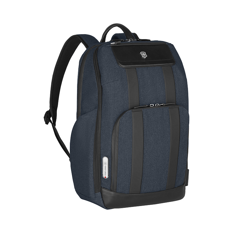Рюкзак VICTORINOX Architecture Urban 2 Deluxe Backpack 15”, синий, полиэстер/кожа, 31x23x46 см, 23 л