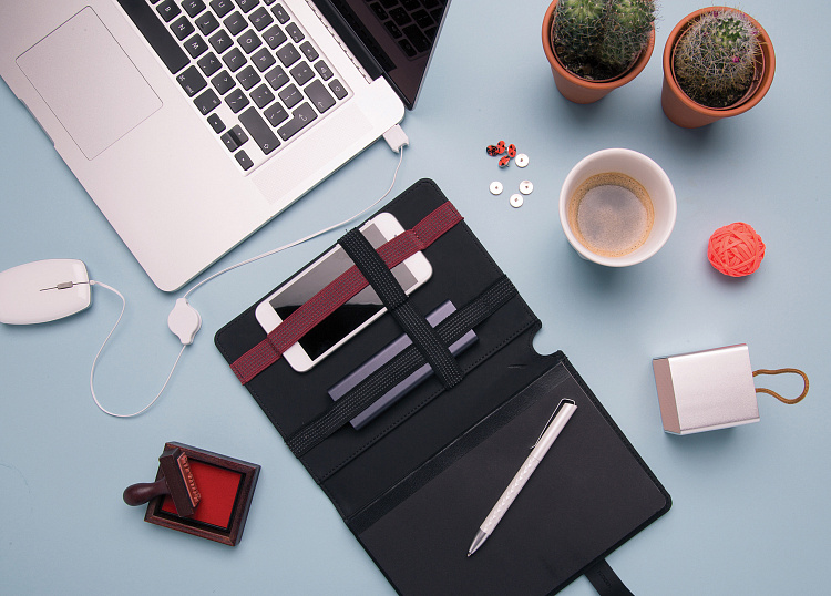 Обложка для блокнота с органайзером