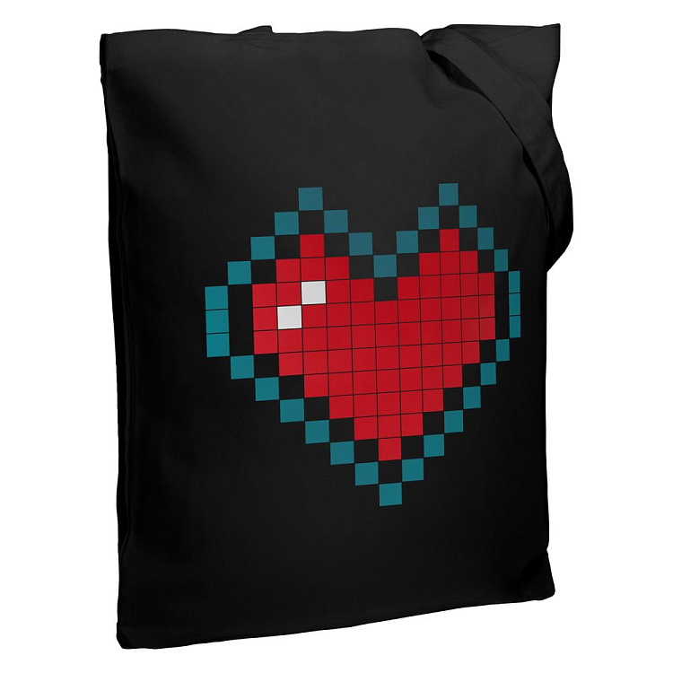 Холщовая сумка Pixel Heart