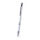 Шариковая ручка со стилусом TOPEN, белый, антибактериальный пластик