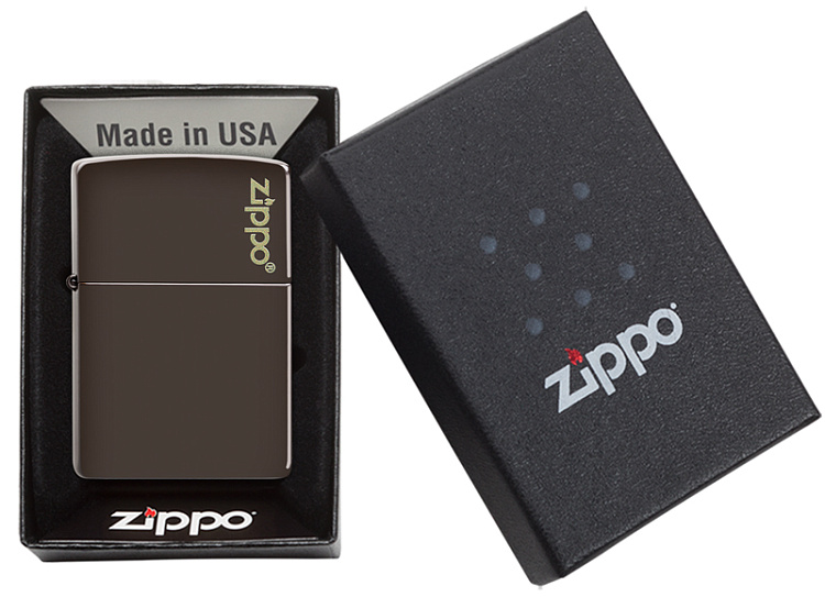 Зажигалка ZIPPO Classic с покрытием Brown Matte, латунь/сталь, коричневая, матовая, 38x13x57 мм