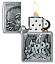 Зажигалка ZIPPO Classic с покрытием Brushed Chrome, латунь/сталь, серебристая, 38x13x57 мм