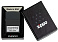 Зажигалка ZIPPO License Plate с покрытием Black Matte, латунь/сталь, черная, 38x13x57 мм