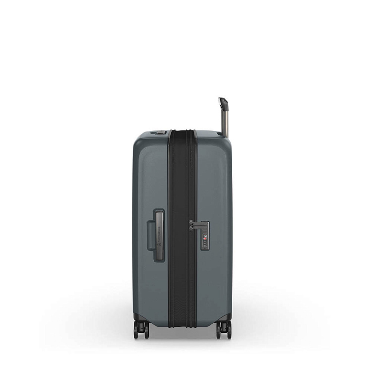 Чемодан VICTORINOX Airox Advanced, серо-синий матовый, 100% поликарбонат Makrolon, 46x29x69 см, 75 л