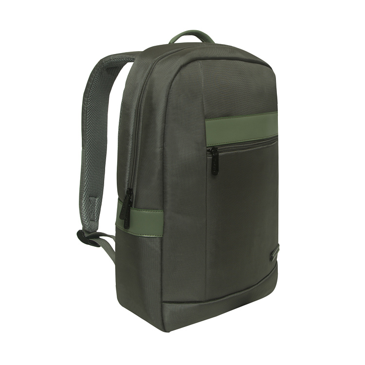 Рюкзак TORBER VECTOR с отделением для ноутбука 15,6", серо-зелёный, полиэстер 840D, 44 х 30 x 9,5 см