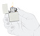 Зажигалка ZIPPO Classic с покрытием White Matte, латунь/сталь, белая, матовая, 38x13x57 мм