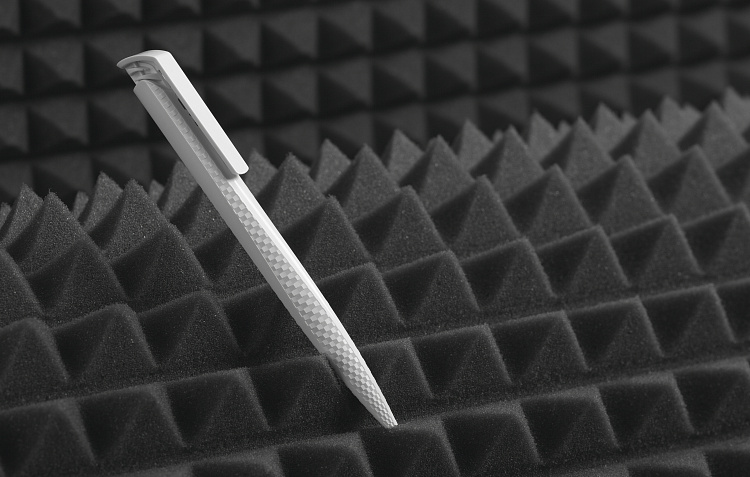 Ручка шариковая TRIAS CARBON, белый#