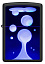 Зажигалка ZIPPO Lava Lamp с покрытием Black Light, латунь/сталь, черная,матовая 38x13x57 мм