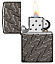 Зажигалка ZIPPO Armor™ с покрытием High Polish Black Ice®, латунь/сталь, чёрная, 38x13x57 мм
