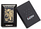 Зажигалка ZIPPO Skull Design с покрытием Black Matte, латунь/сталь, черная, 38x13x57 мм