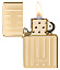 Зажигалка ZIPPO Classic с покрытием High Polish Brass, латунь/сталь, золотистая, 38x13x57 мм