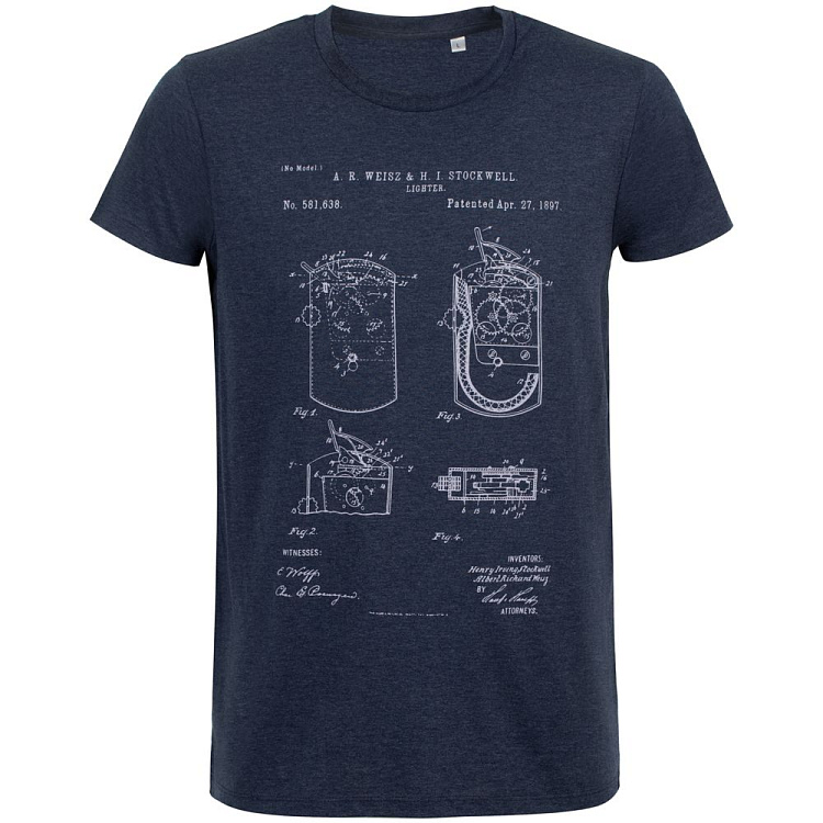 Футболка приталенная Old Patents. Lighter