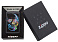 Зажигалка ZIPPO Skull Design с покрытием Black Matte, латунь/сталь, черная, 38x13x57 мм
