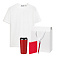 Набор с одеждой KRIS (футболка, термокружка, ежедневник, ручка), красный/белый