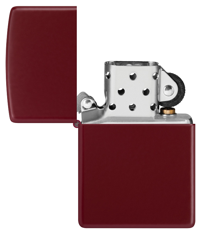 Зажигалка ZIPPO Classic с покрытием Merlot, латунь/сталь, бордовая, глянцевая, 38x13x57 мм