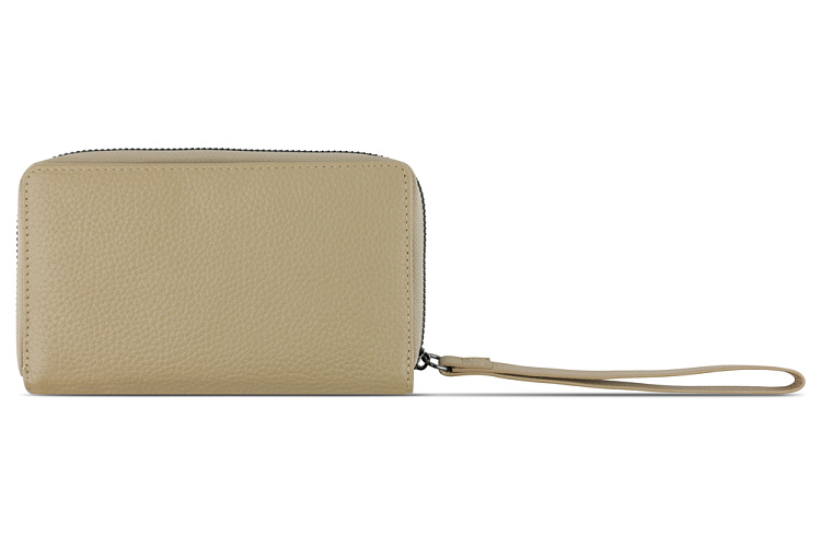 Кошелёк женский BUGATTI Elsa, с защитой RFID, песочного цвета, воловья кожа/полиэстер, 15,5х3х9,5 см