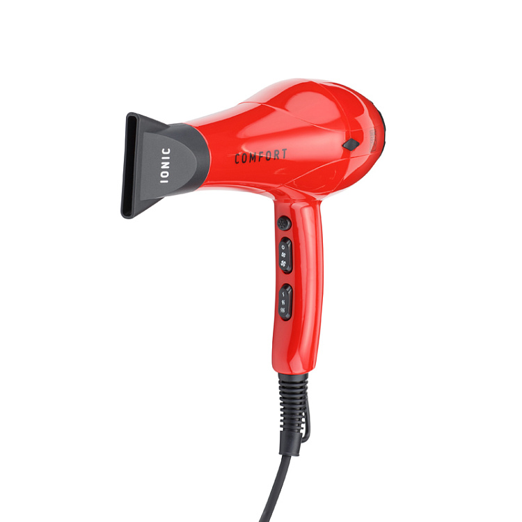 Фен DEWAL BEAUTY Comfort Red, красный, 2200 Вт, 1 насадка