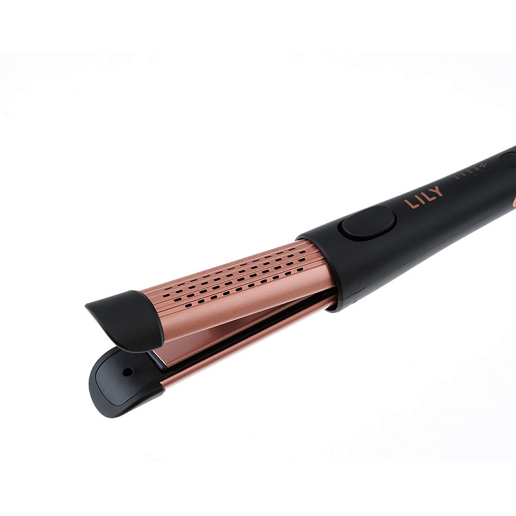 Щипцы-плойка 2-в-1 для волос DEWAL BEAUTY Lily, 23х95 мм, чёрные