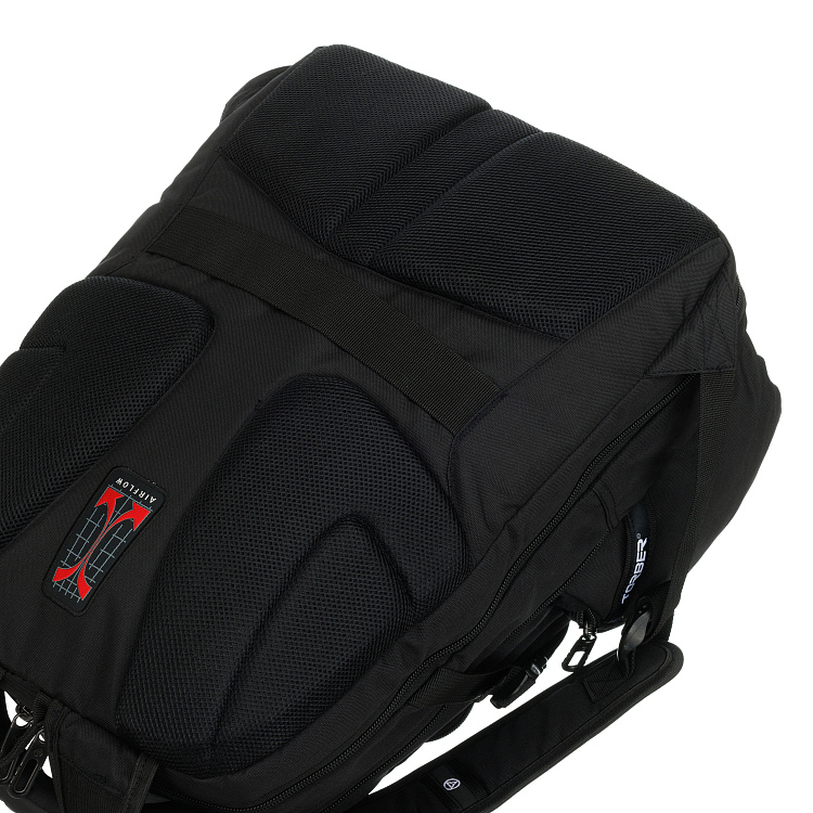 Рюкзак TORBER XPLOR с отделением для ноутбука 15", чёрный, полиэстер 900D, 34x22x46 см, 34л