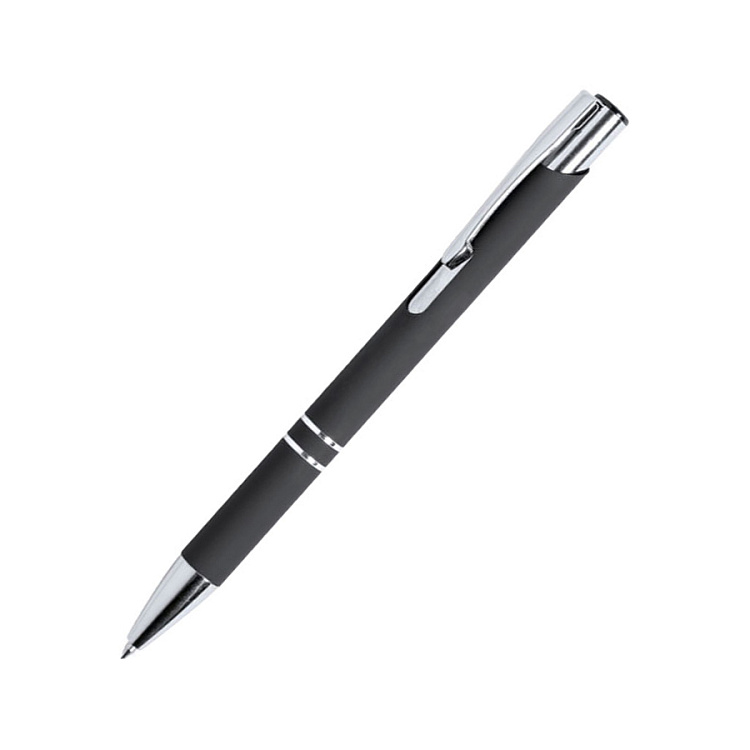Ручка шариковая ZROMEN, металл, софт-покрытие