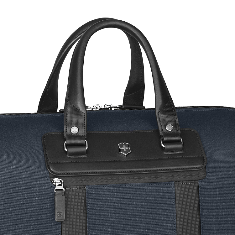 Дорожная сумка VICTORINOX Architecture Urban2 Weekender, синий, полиэстер/кожа, 24x56x30 см, 45 л