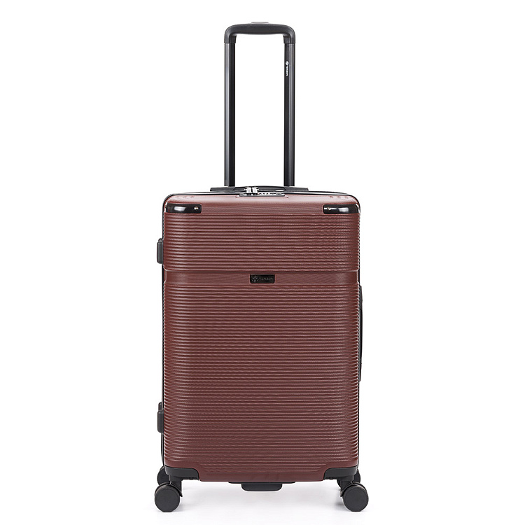Чемодан TORBER Onego, бордовый, ABS-пластик, 79,5 х 51 х 29 см, 103 л