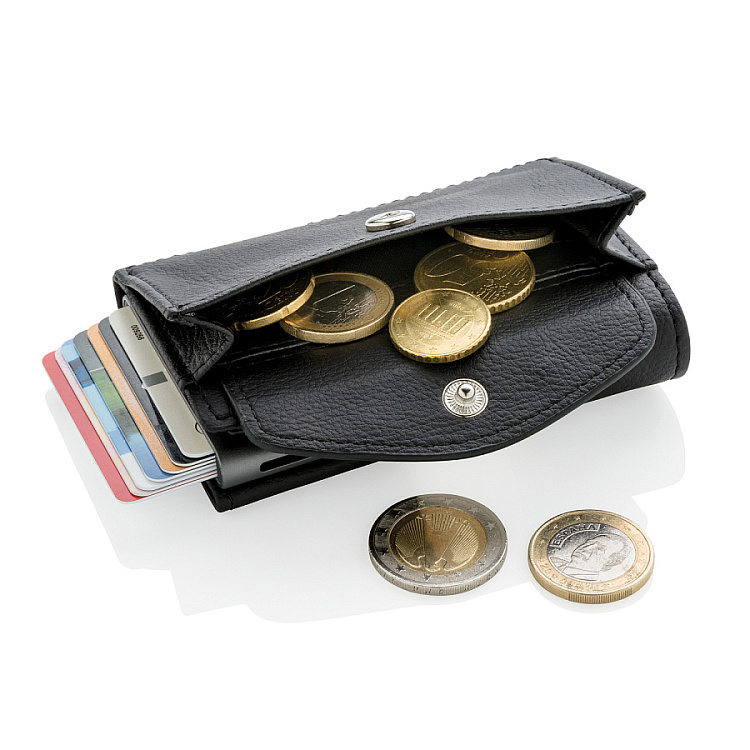 Кошелек с отделением для монет и держателем для карт C-Secure