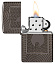 Зажигалка ZIPPO Armor® с покрытием Black Ice®, латунь/сталь, чёрная, 29x10x60 мм
