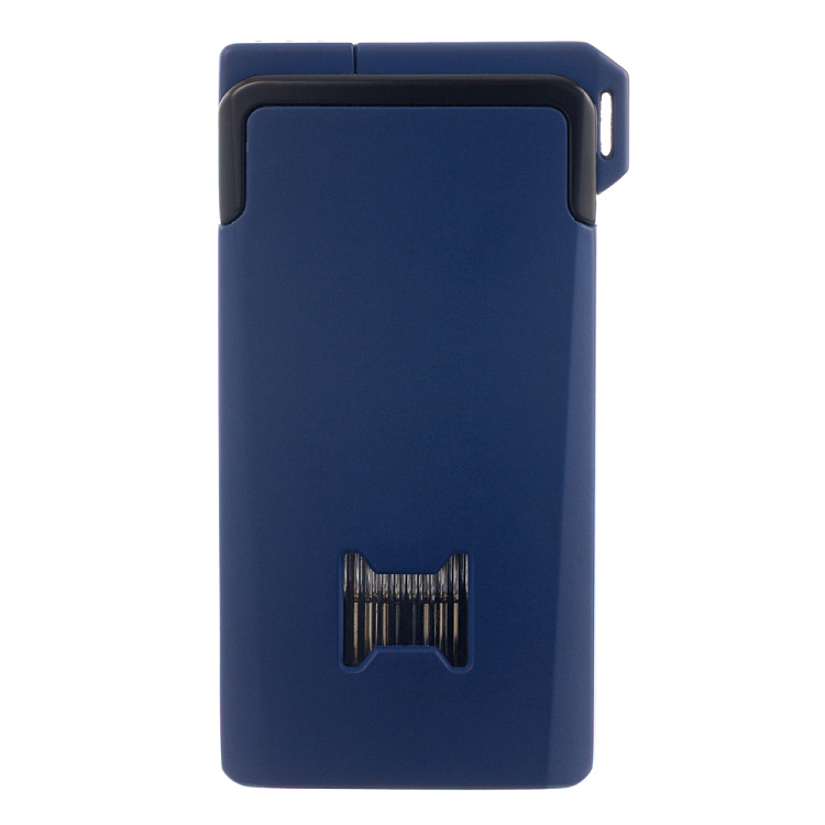 Зажигалка S.Quire газовая, два вида пламени, турбо, для трубок, темно-синяя