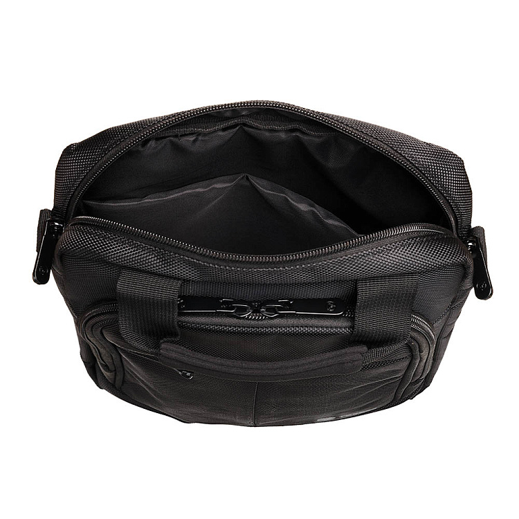 Сумка кросс-боди TORBER, черный, полиэстер, 28х22х6,5 см