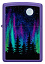 Зажигалка ZIPPO Night In The Forest с покрытием Purple Matte, латунь/сталь, фиолетовая, 38x13x57 мм