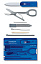 Швейцарская карточка VICTORINOX SwissCard Classic, 10 функций, полупрозрачная синяя