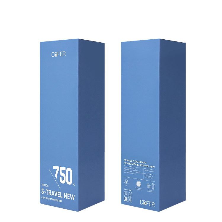 Термос S-travel New софт-тач с датчиком температуры 750 мл