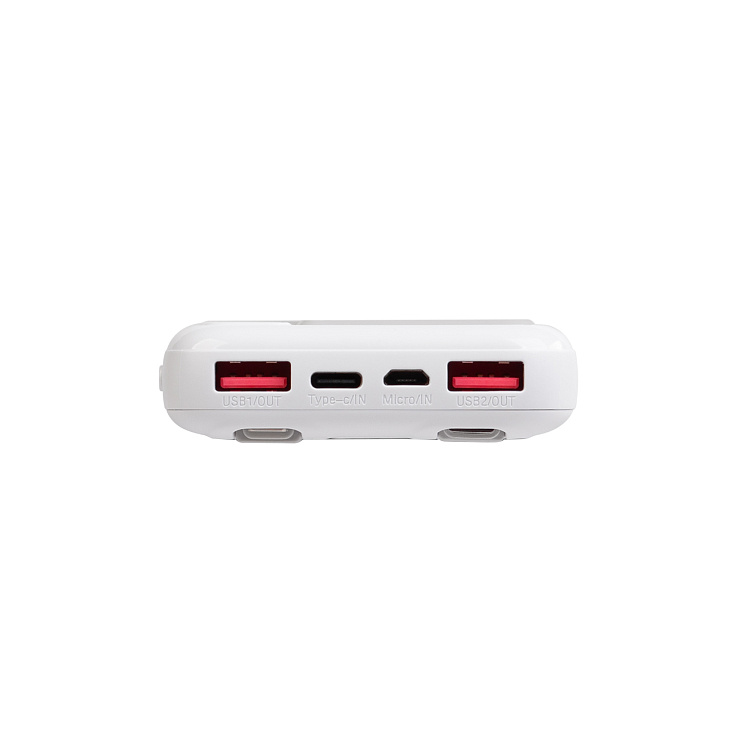 Зарядное устройство "Connect" 10000 mAh со встроенными Type-C/Lightning кабелями
