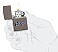 Зажигалка ZIPPO Zippo Design с покрытием Black Ice®, латунь/сталь, чёрная, глянцевая, 38x13x57 мм