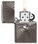 Зажигалка ZIPPO Armor® с покрытием Black Ice®, латунь/сталь, чёрная, 38x13x57 мм