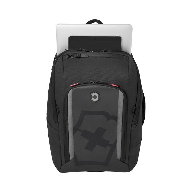 Рюкзак VICTORINOX Touring 2.0, черный, износоустойчивый полиэстер 600D, 31x19x45 см, 21 л