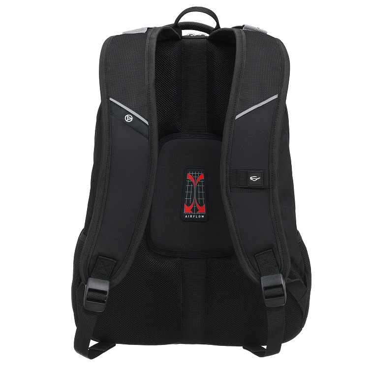 Рюкзак TORBER XPLOR с отделением для ноутбука 15", чёрный, полиэстер 600D, 35x20x47 см, 33л