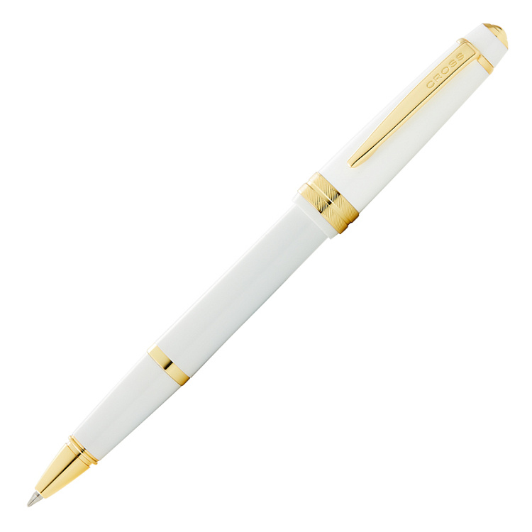 Ручка-роллер Cross Bailey Light Polished White Resin and Gold Tone