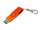 USB 2.0- флешка промо на 32 Гб с поворотным механизмом и однотонным металлическим клипом