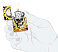 Зажигалка ZIPPO Skull Design с покрытием Glow In The Dark Green,латунь/сталь,разноцветная38x13x57 мм